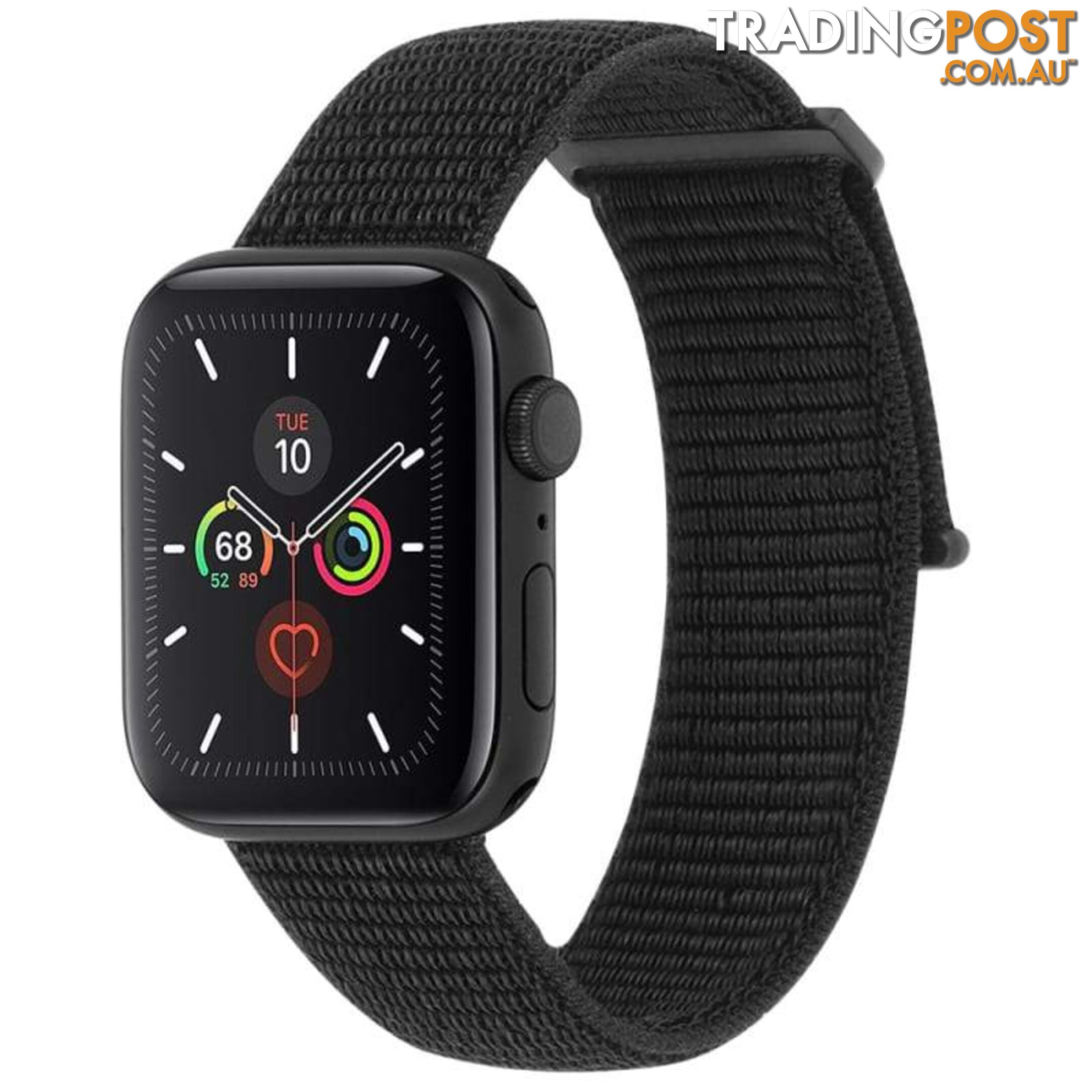 Case-Mate Nylon Watch Band For Apple Watch Series 1-5/38-40mm - Case-Mate - Nylon Black - 846127190442