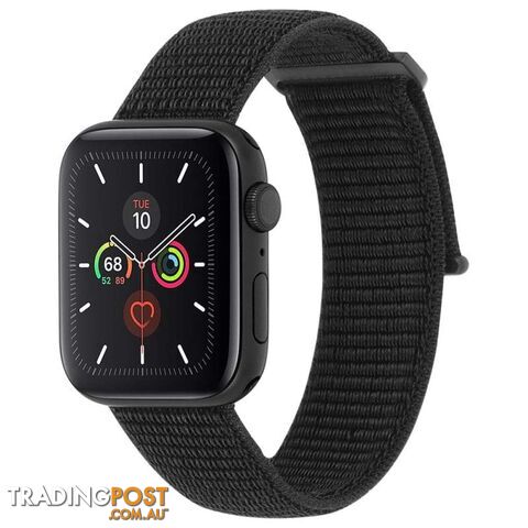 Case-Mate Nylon Watch Band For Apple Watch Series 1-5/38-40mm - Case-Mate - Nylon Black - 846127190442