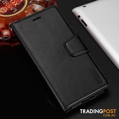 HANMAN Magnetic Wallet Leather Card Flip Case Stand Cover For Google Pixel 4 XL - Hanman - Black