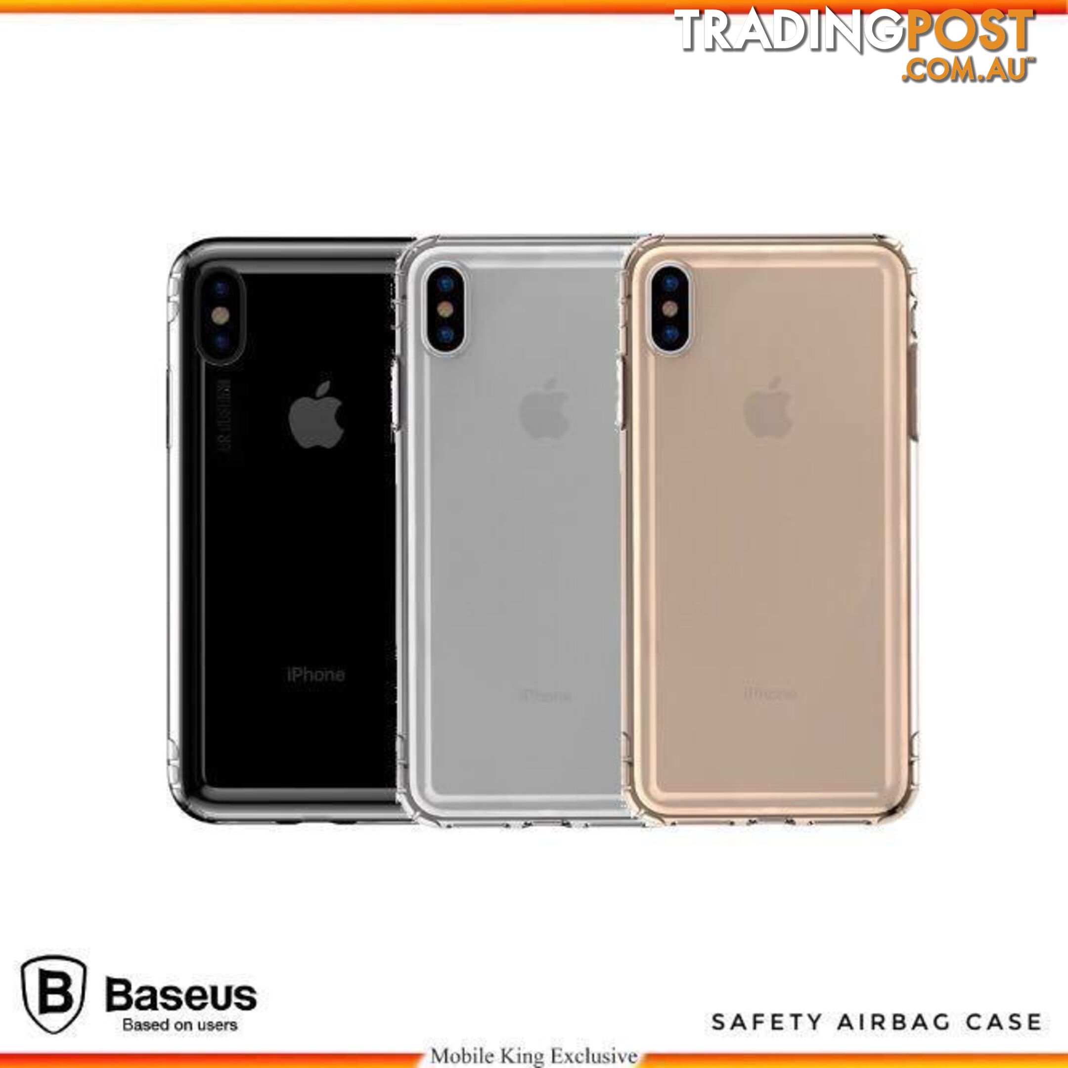 Baseus Safety Airbags Case For iPhone XR - Baseus - Clear