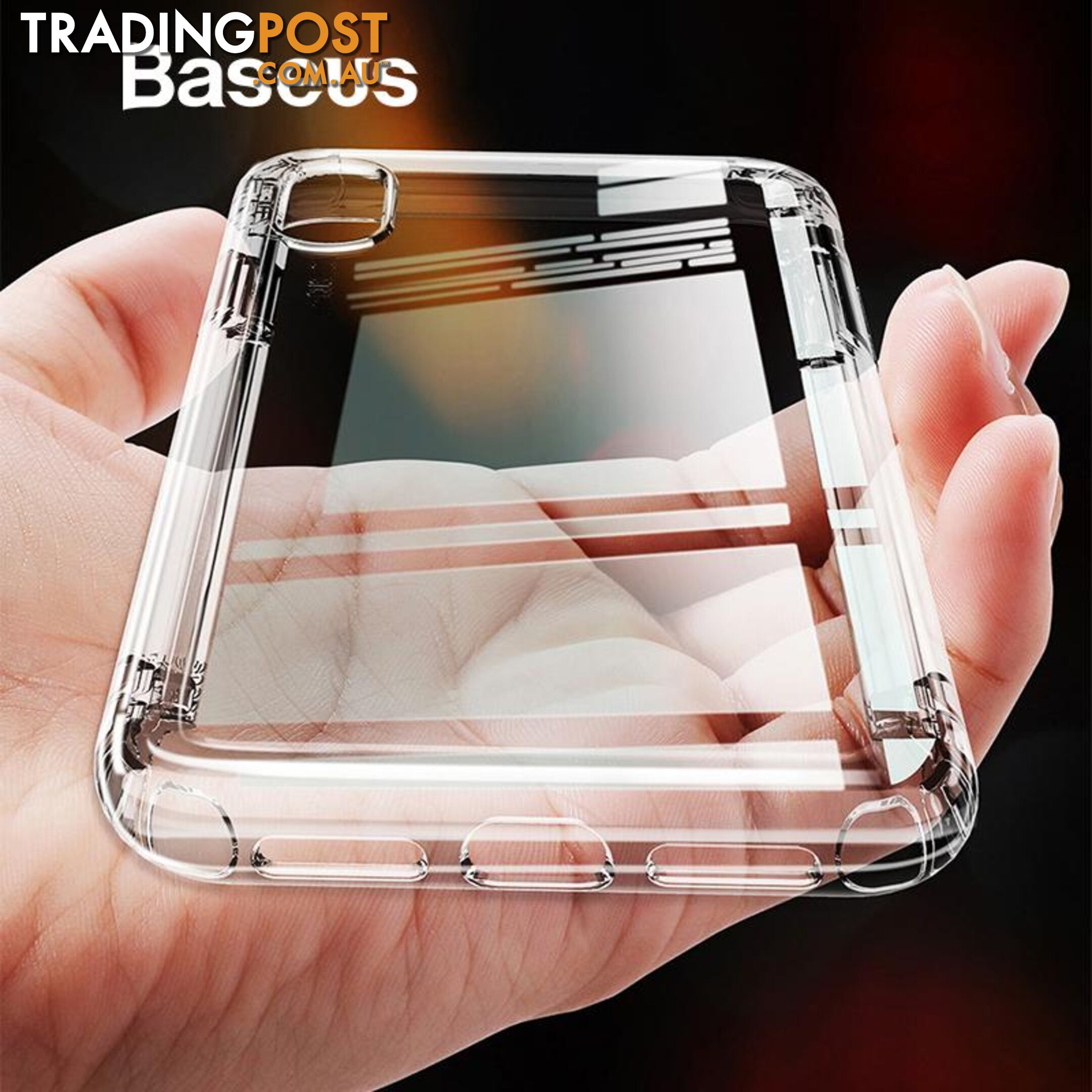 Baseus Safety Airbags Case For iPhone XR - Baseus - Clear