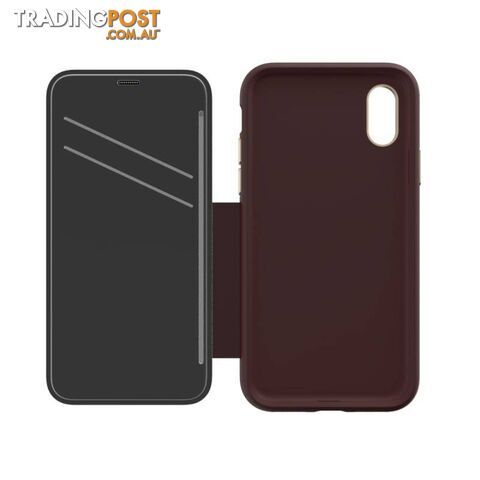 EFM Monaco Leather D3O Wallet Case For iPhone Xs Max - EFM - Mulberry Gold - 9319655065250 - photo 5 of 6