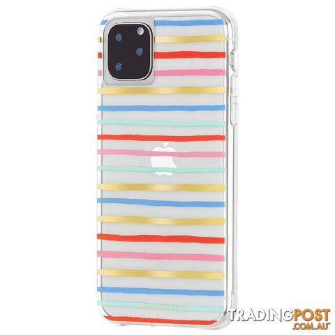 Case-Mate Rifle Paper Case For iPhone 11 Pro - Case-Mate - Happy Stripe - 846127185677