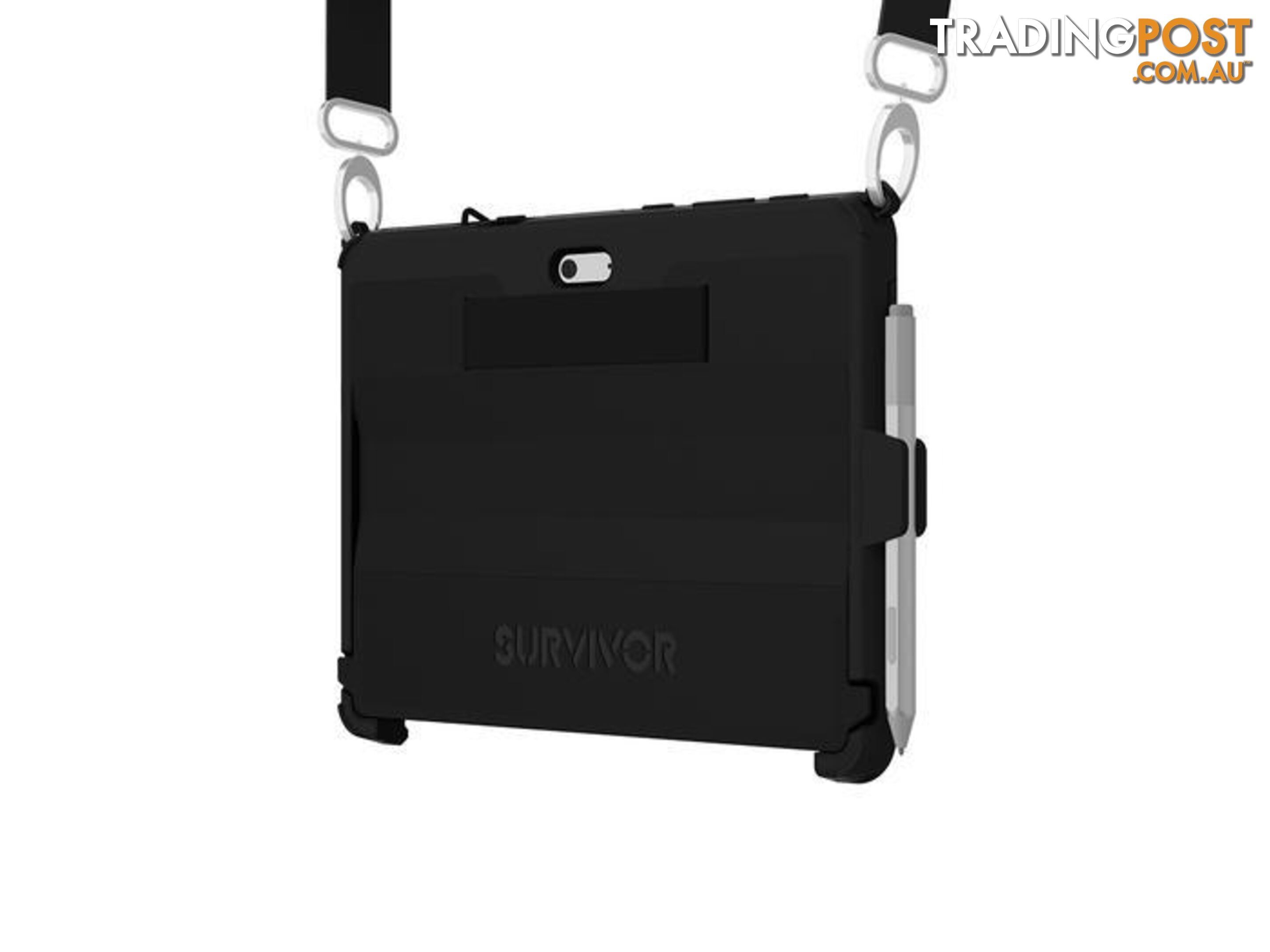 Griffin Survivor Slim for Surface Go w Shlder Strap - Black - Griffin - 191058077752