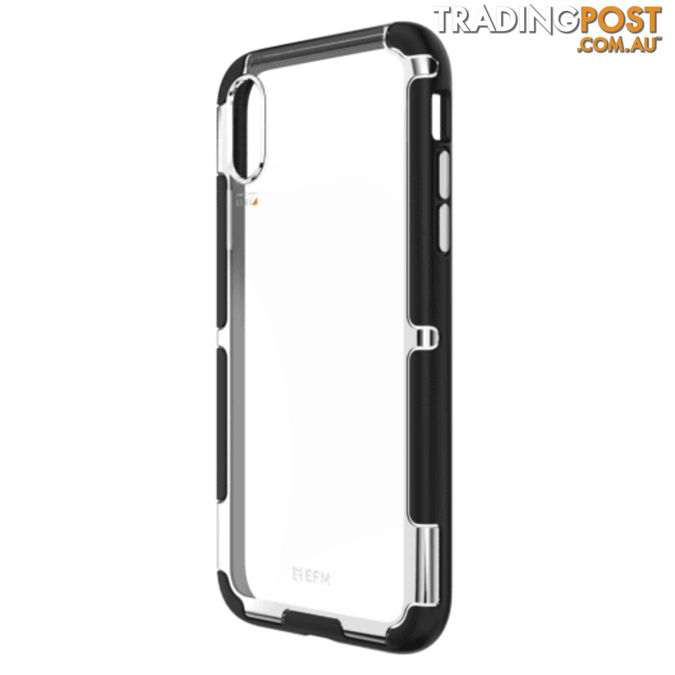 EFM Cayman D3O Case Armour For iPhone X/Xs - EFM - Silver Trim - 9319655065472