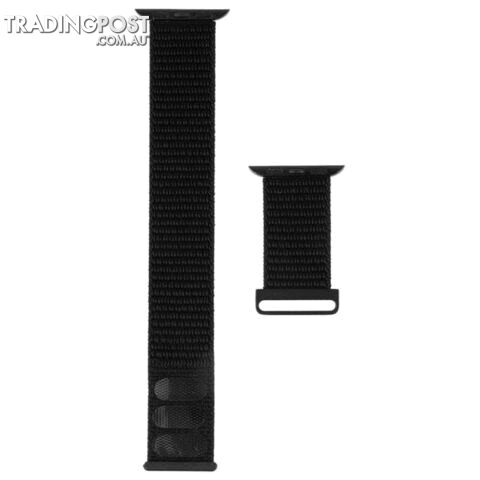 Case-Mate Nylon Watch Band For Apple Watch Series 1-5/38-40mm - Case-Mate - Metallic Black - 846127190466