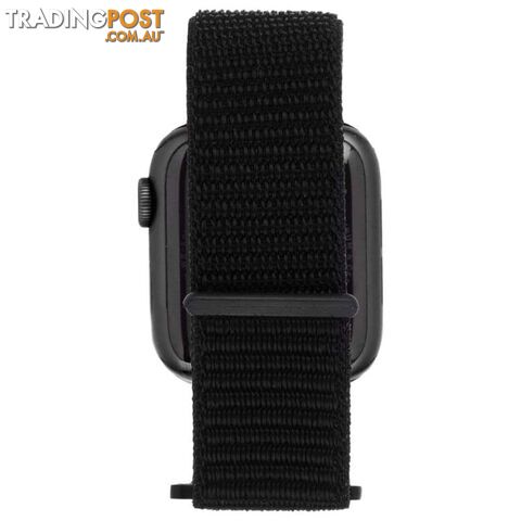 Case-Mate Nylon Watch Band For Apple Watch Series 1-5/38-40mm - Case-Mate - Metallic Black - 846127190466