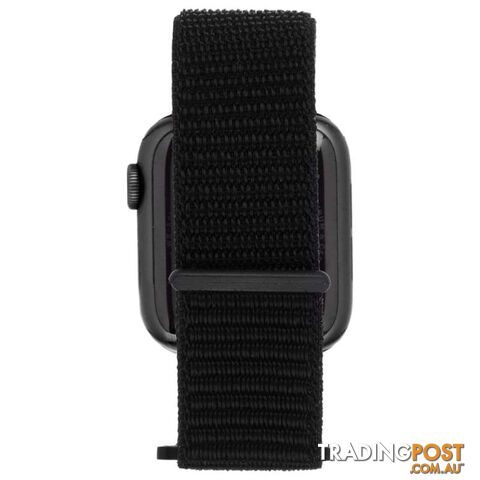 Case-Mate Nylon Watch Band For Apple Watch Series 1-5/38-40mm - Case-Mate - Metallic Black - 846127190466