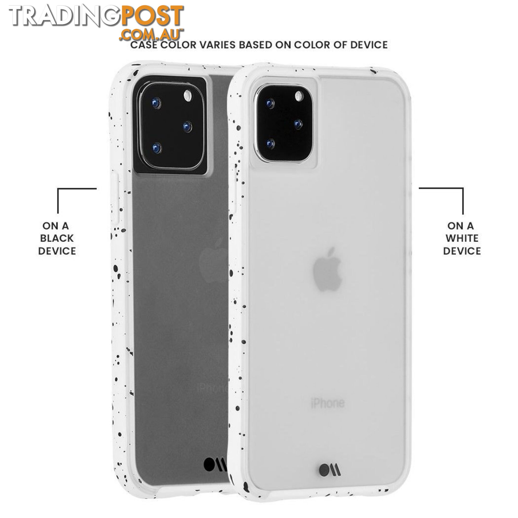 Case-Mate Tough Speckled Case For iPhone 11 Pro Max - Case-Mate - Acitive Black - 846127185974