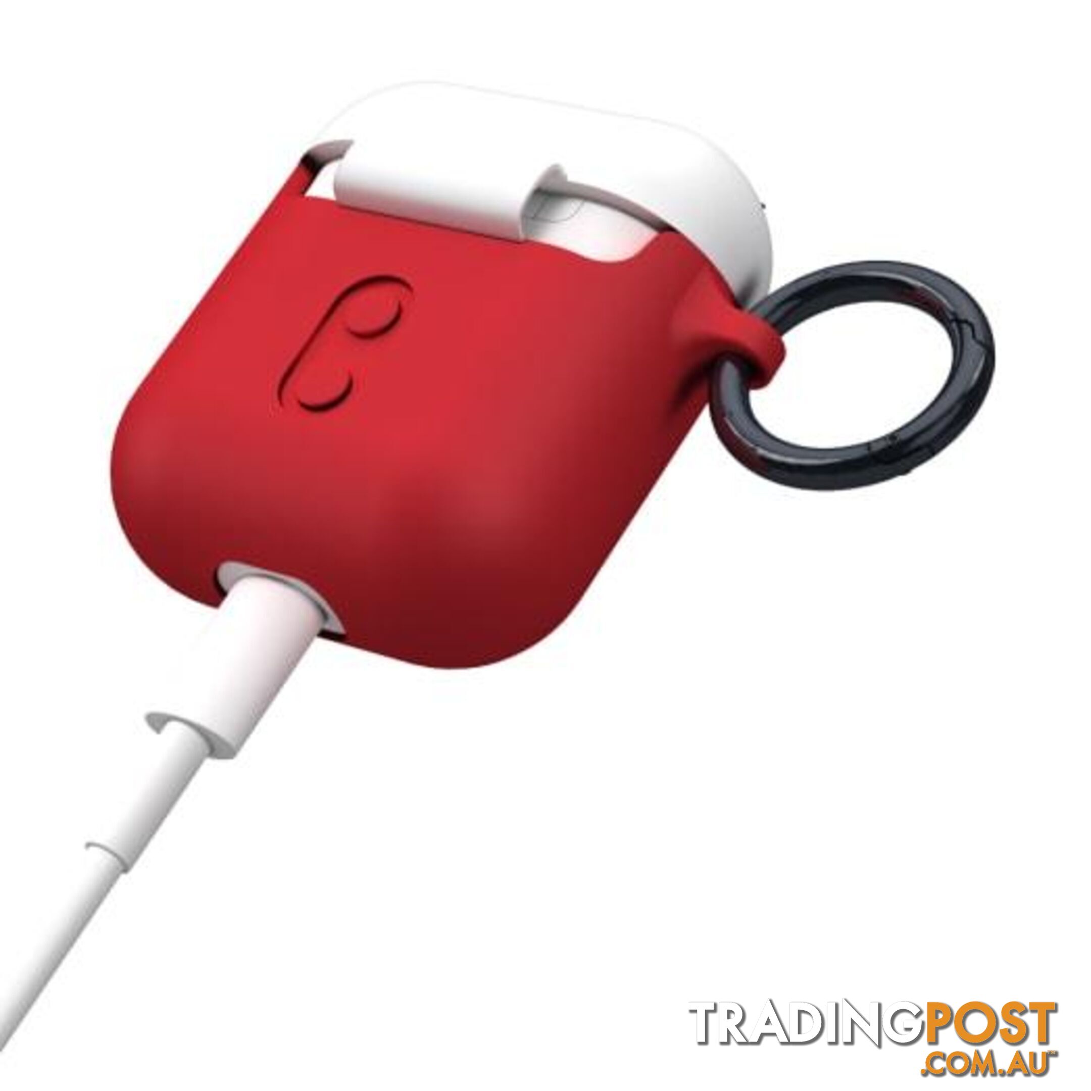 Case-Mate CreaturePod Case for Air Pods with Neck Strap - Edge The Bad Boy Case (White/Red) - Case-Mate - 846127187053