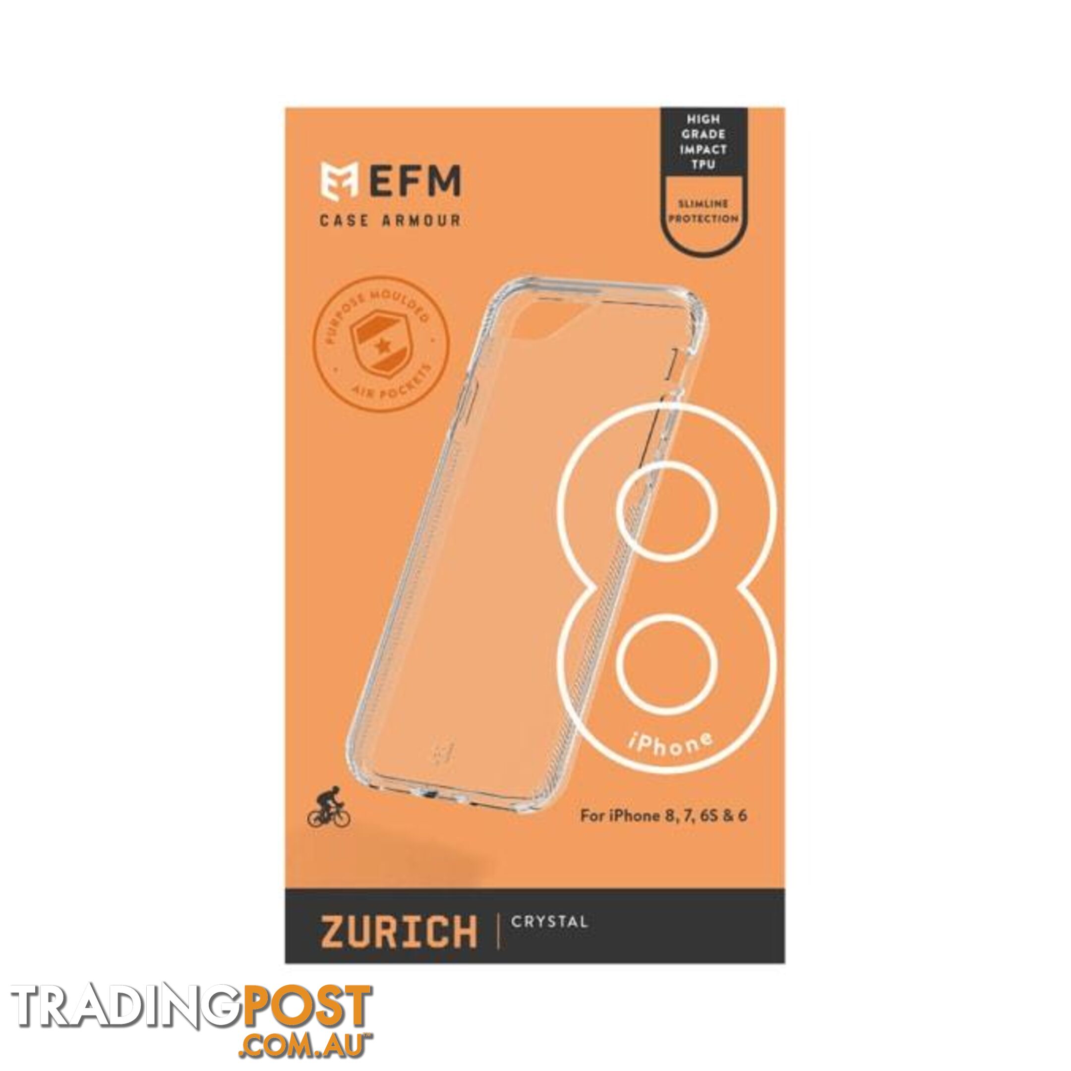 EFM Zurich Case Armour For iPhone 6/6s/7/8/SE - EFM - Crystal - 9319655060095