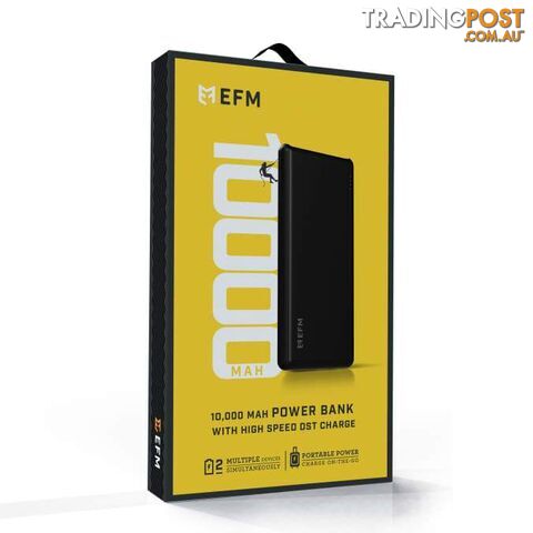 EFM 10000mAh Power Bank With Micro-USB Cable - EFM - 9319655056449