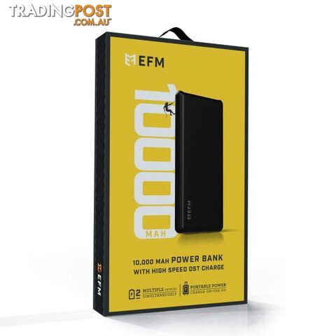 EFM 10000mAh Power Bank With Micro-USB Cable - EFM - 9319655056449