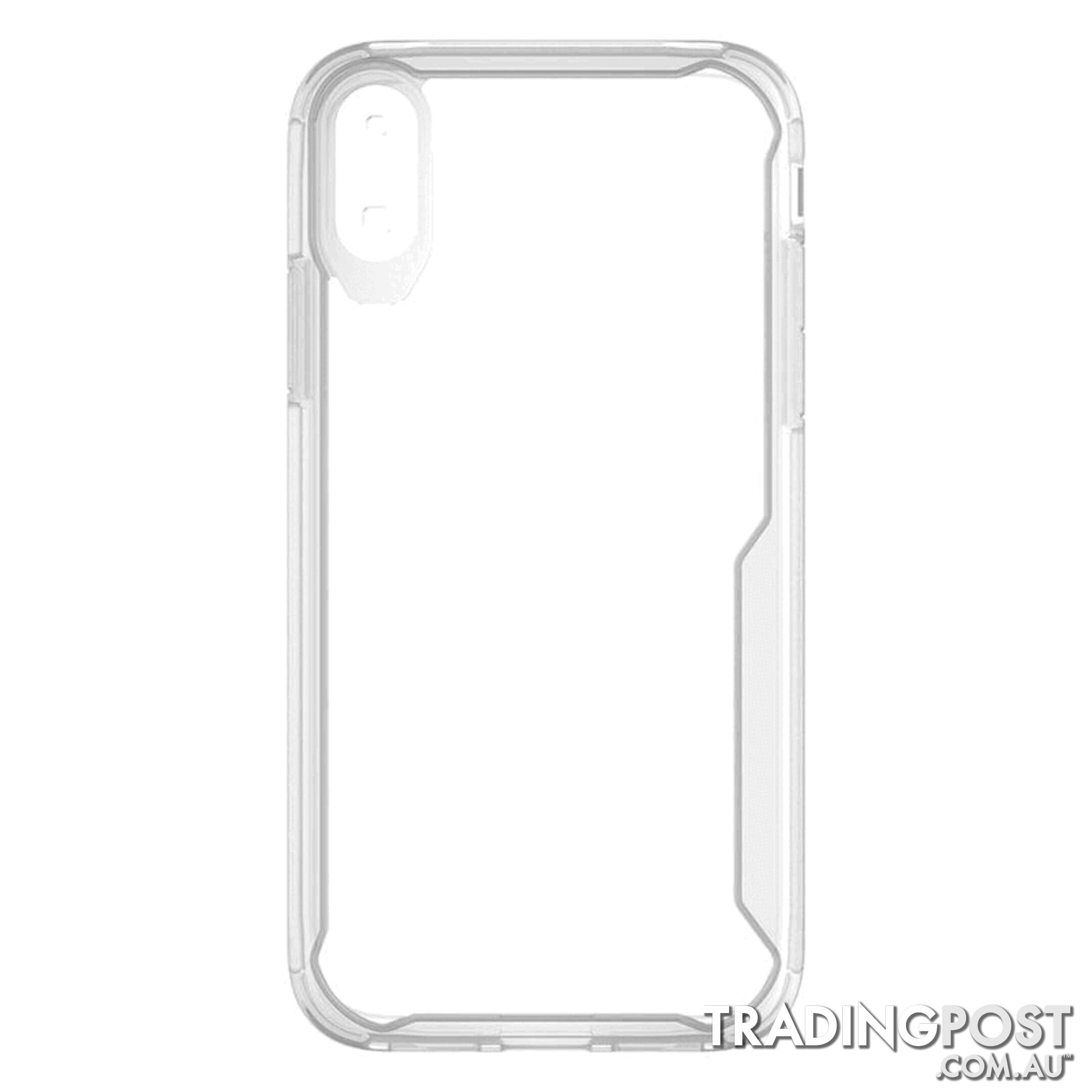 Cleanskin ProTech PC/TPU Case For iPhone X/Xs - Cleanskin - Clear / Black - 9319655065175