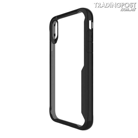 Cleanskin ProTech PC/TPU Case For iPhone X/Xs - Cleanskin - Clear / Black - 9319655065175