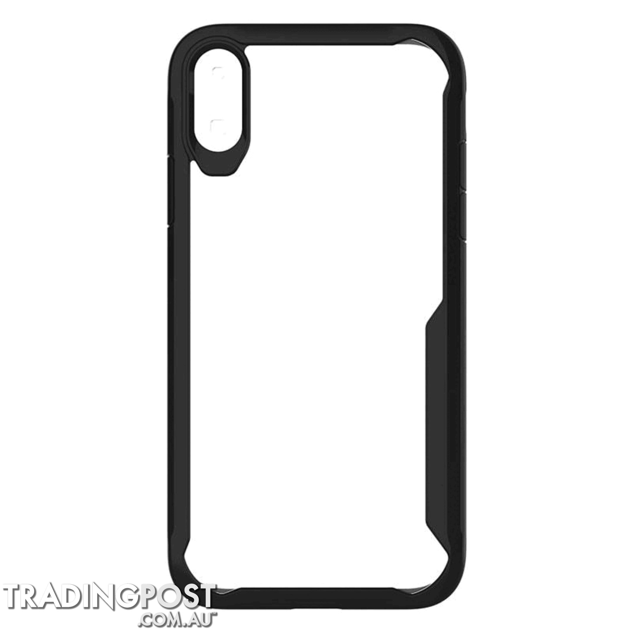 Cleanskin ProTech PC/TPU Case For iPhone X/Xs - Cleanskin - Clear / Black - 9319655065175