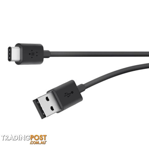 Belkin MIXIT 2.0 USB-A to USB-C Charge Cable (USB Type-C) 1.8m - Black - Belkin - 745883692330
