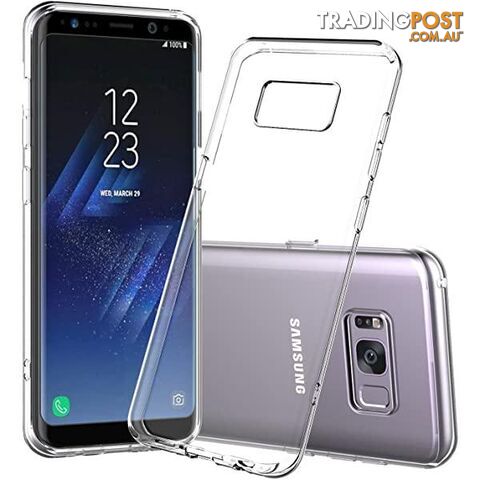 Soft Silicone Rubber Case - Clear for Samsung Galaxy S8 - OZ
