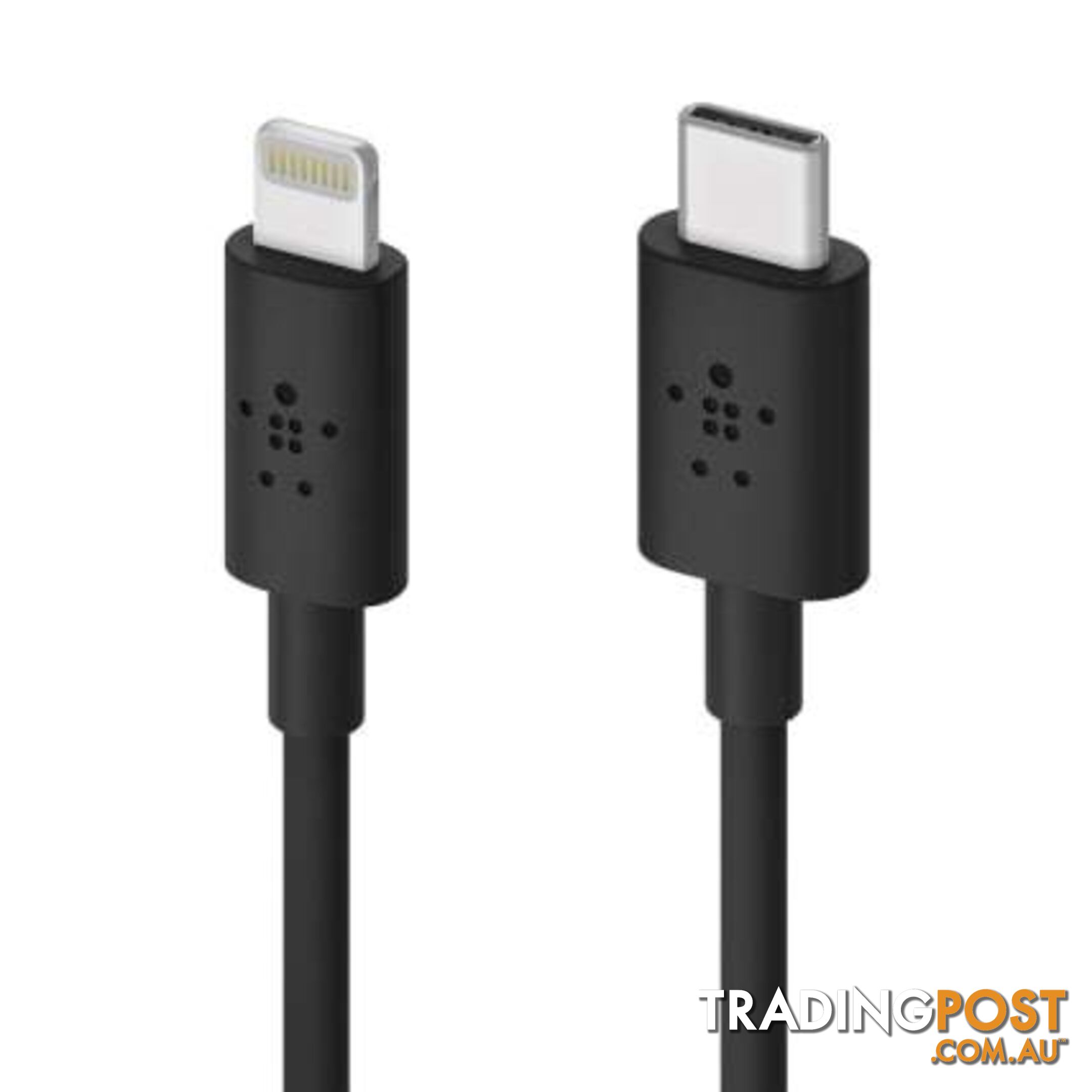 Belkin BOOSTCHARGE USB-C Cable With Lightning Connector - Belkin - Black - 745883775422