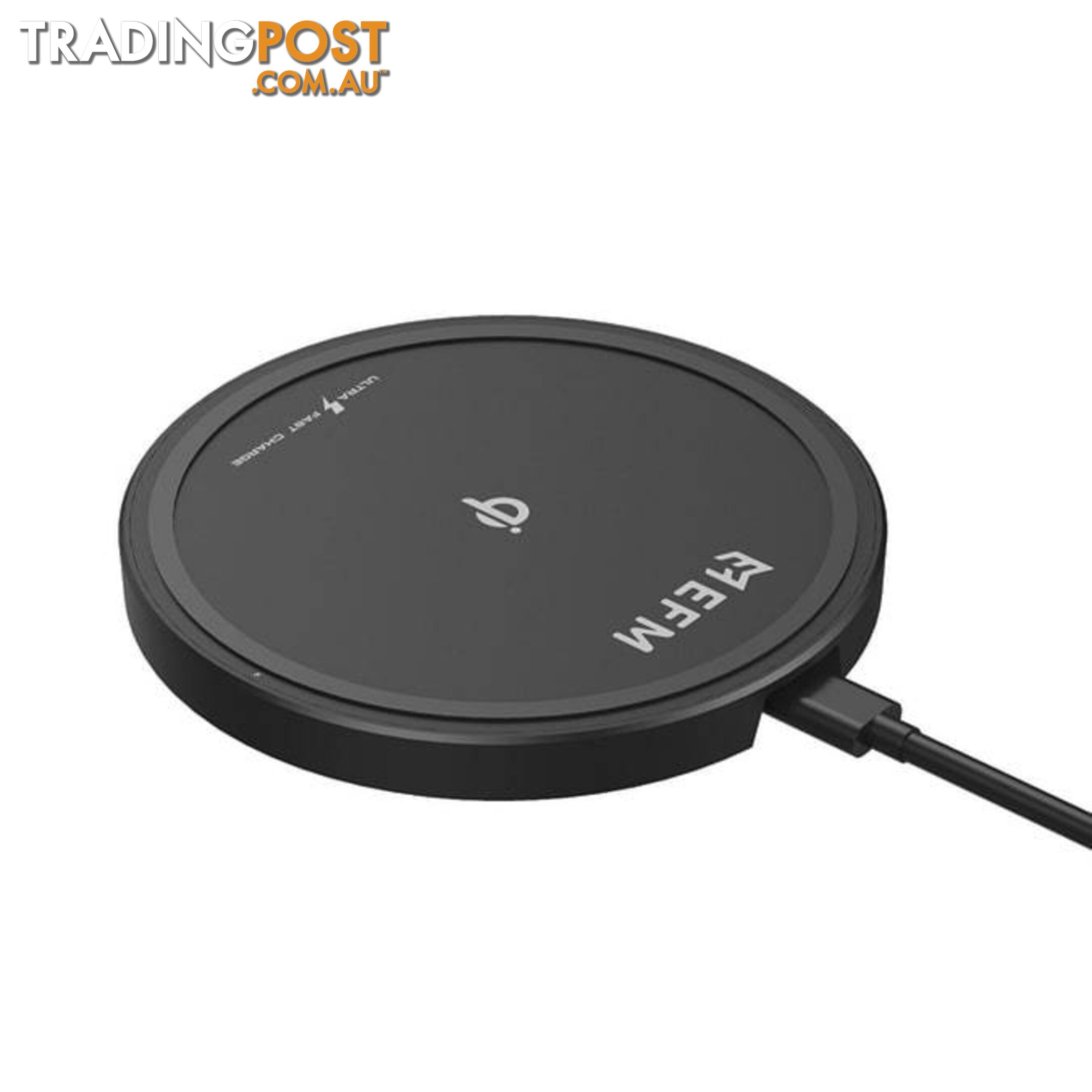 EFM 15W Wireless Charge Pad With USB to Type-C Charge Cable - EFM - 9319655069531