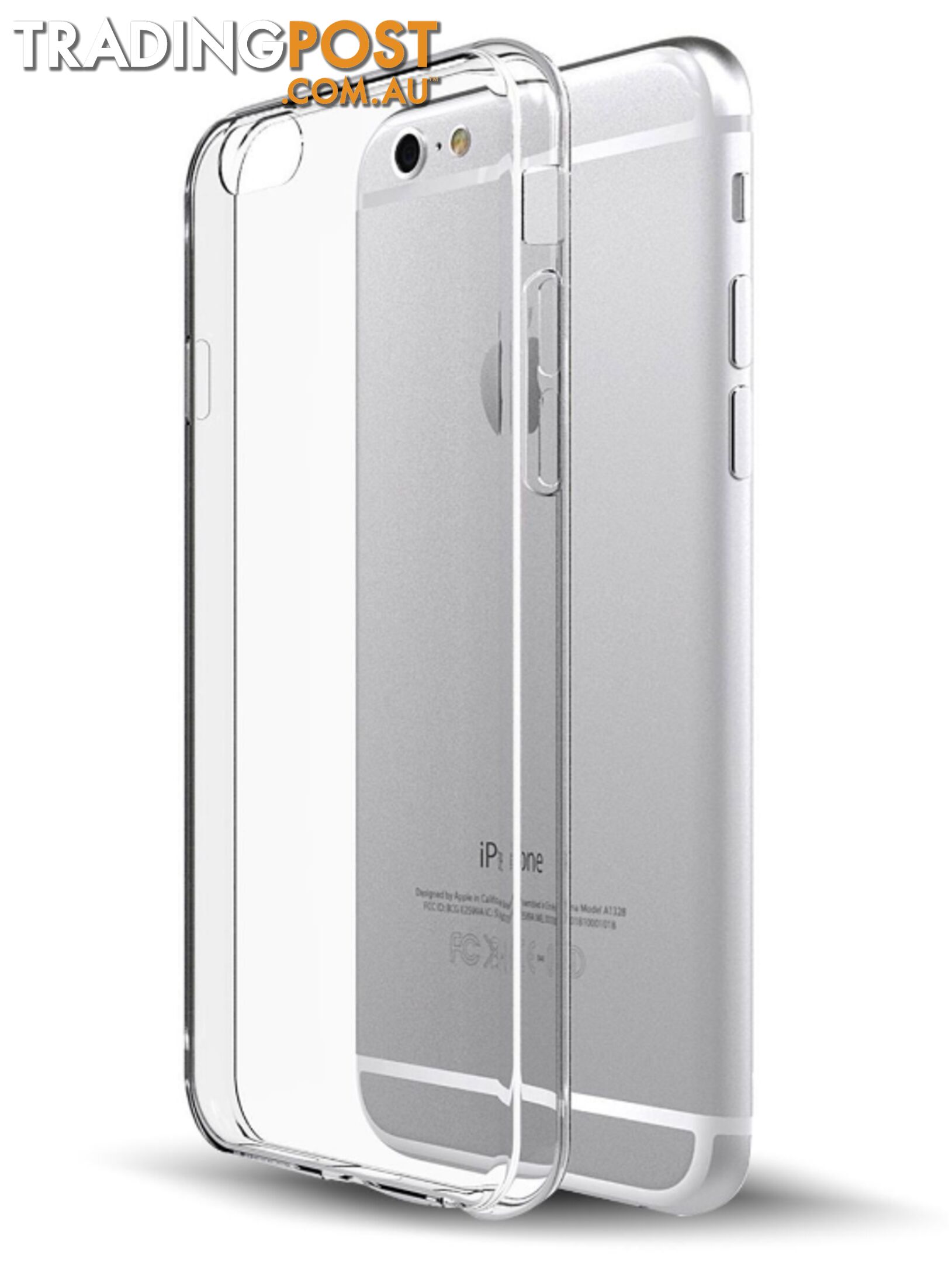 Soft Silicone Rubber Case - Clear for iPhone 6/6S - OZ