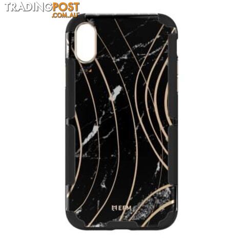 EFM Cayman InStyle D3O Case Armour For iPhone Xs Max - EFM - Black Marble -...