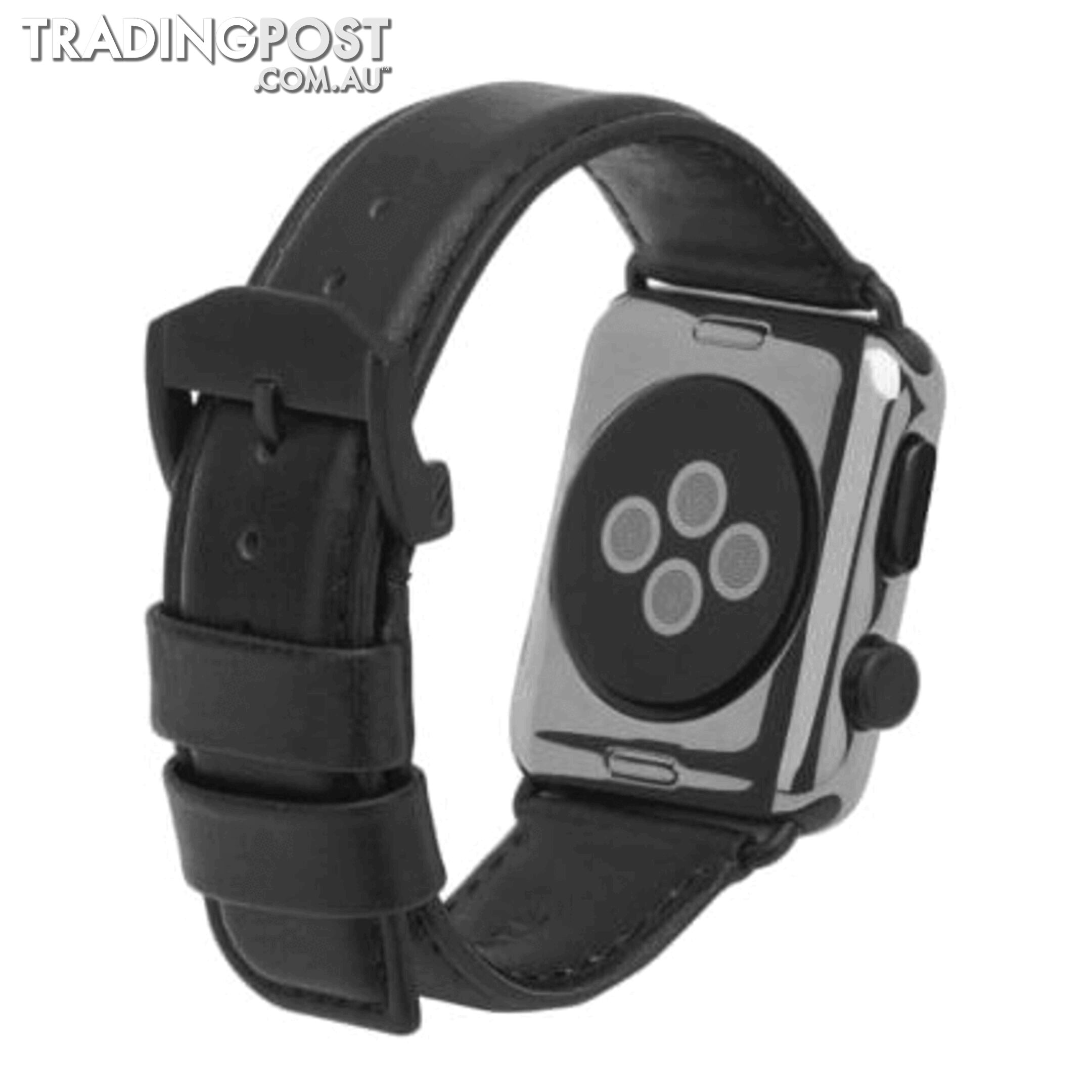 Case-Mate Signature Leather Apple Watch band For Apple Watch 42mm - Case-Mate - Black - 846127171090