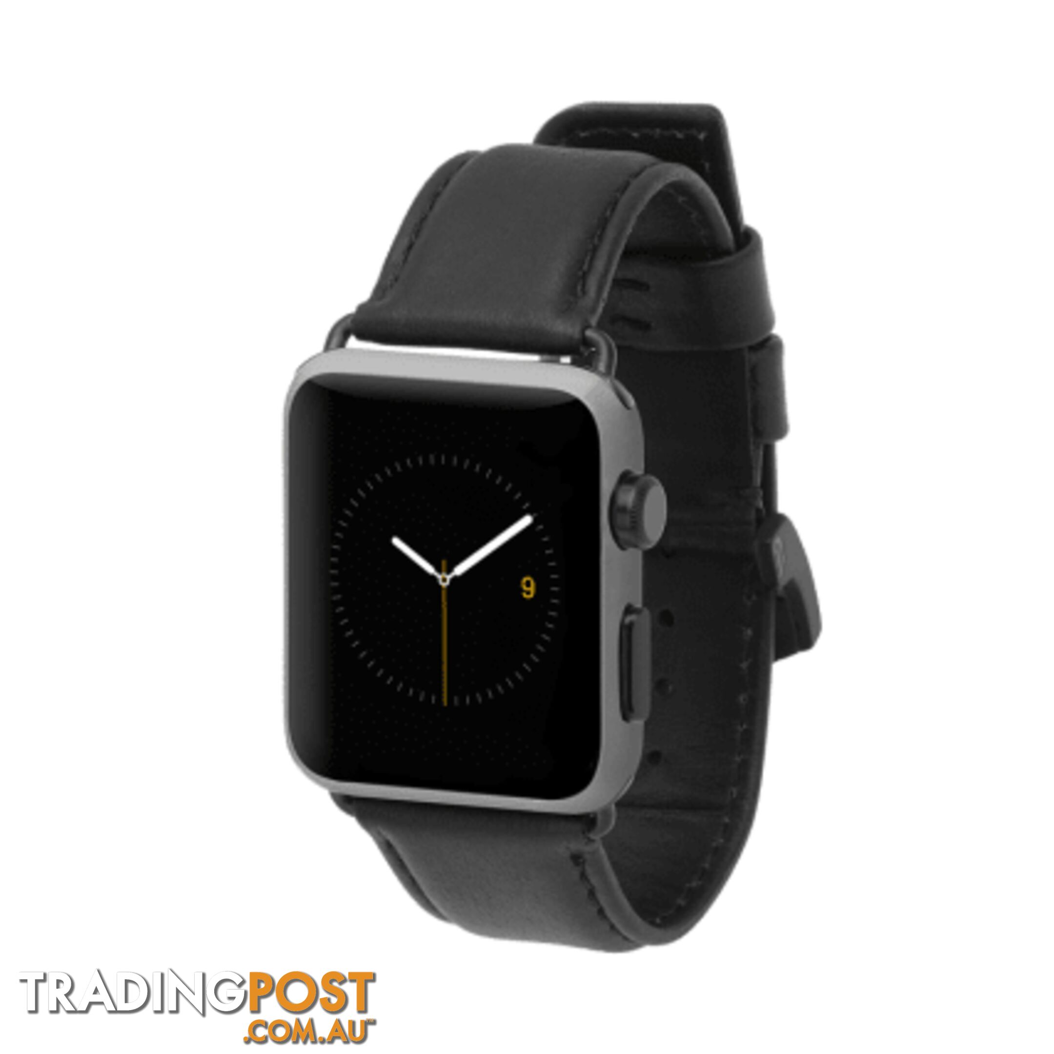 Case-Mate Signature Leather Apple Watch band For Apple Watch 42mm - Case-Mate - Black - 846127171090