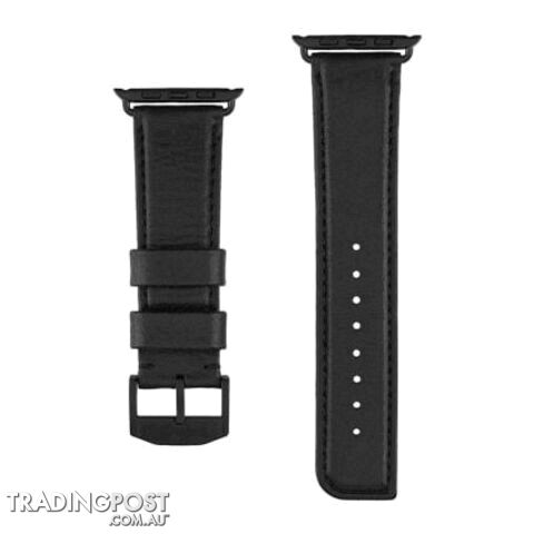 Case-Mate Signature Leather Apple Watch band For Apple Watch 42mm - Case-Mate - Black - 846127171090