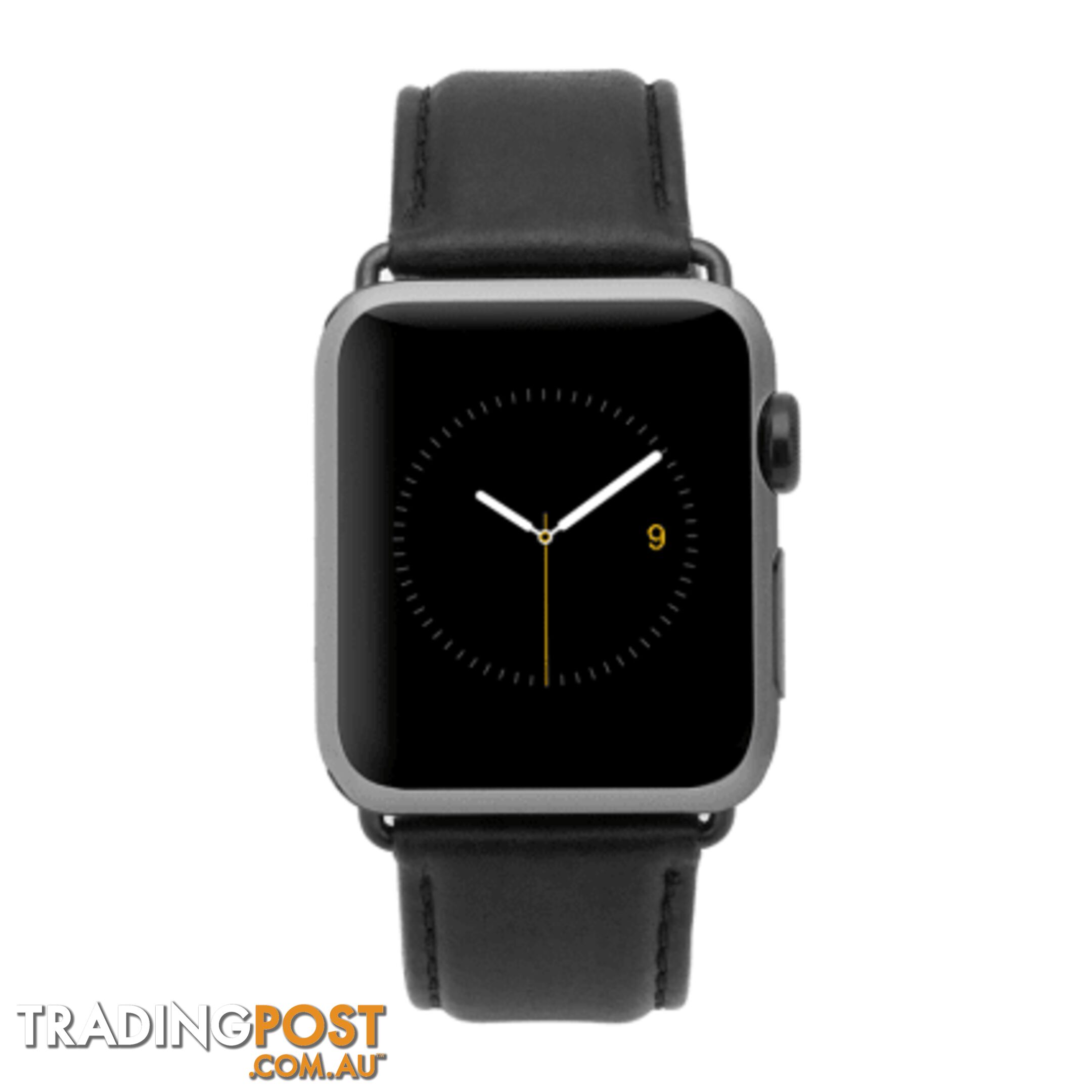 Case-Mate Signature Leather Apple Watch band For Apple Watch 42mm - Case-Mate - Black - 846127171090