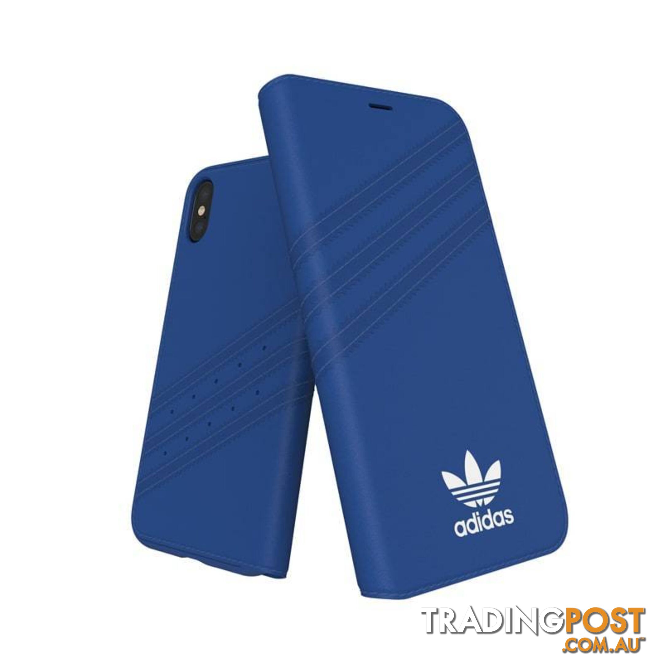 Adidas (Adidas) Clover Classic PU Leather Flip for iPhone X/Xs - Adidas - Black