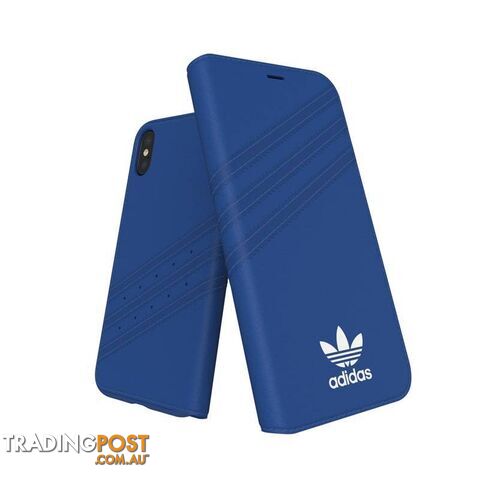 Adidas (Adidas) Clover Classic PU Leather Flip for iPhone X/Xs - Adidas - Black