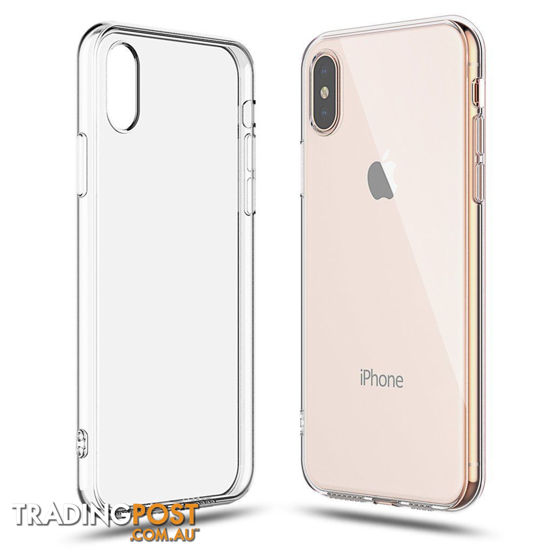 Soft Silicone Rubber Case - Clear for iPhone Xs Max - OZ