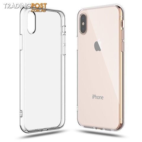 Soft Silicone Rubber Case - Clear for iPhone Xs Max - OZ