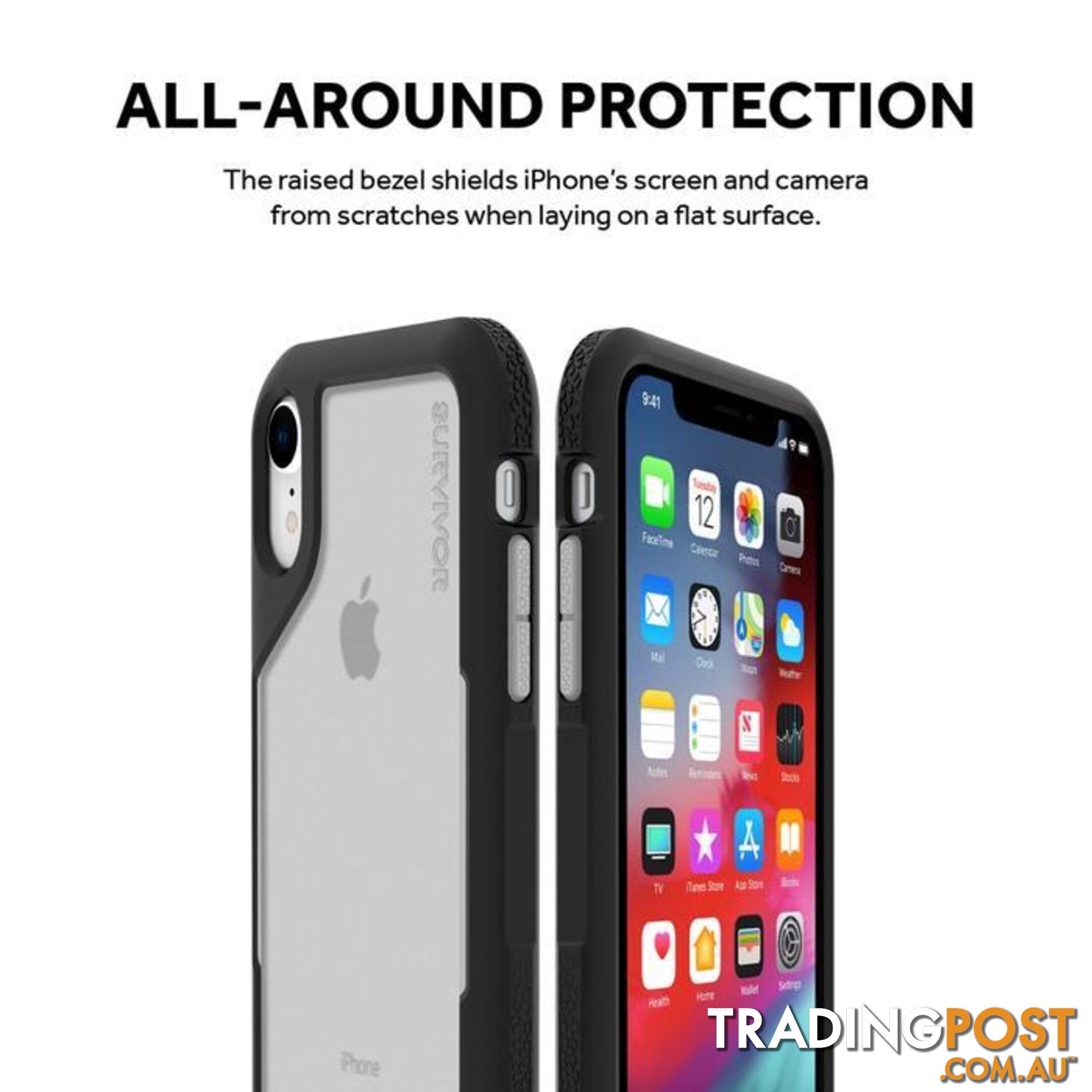 Griffin Survivor Endurance for iPhone XR - Black/Gray - Griffin - 191058079978