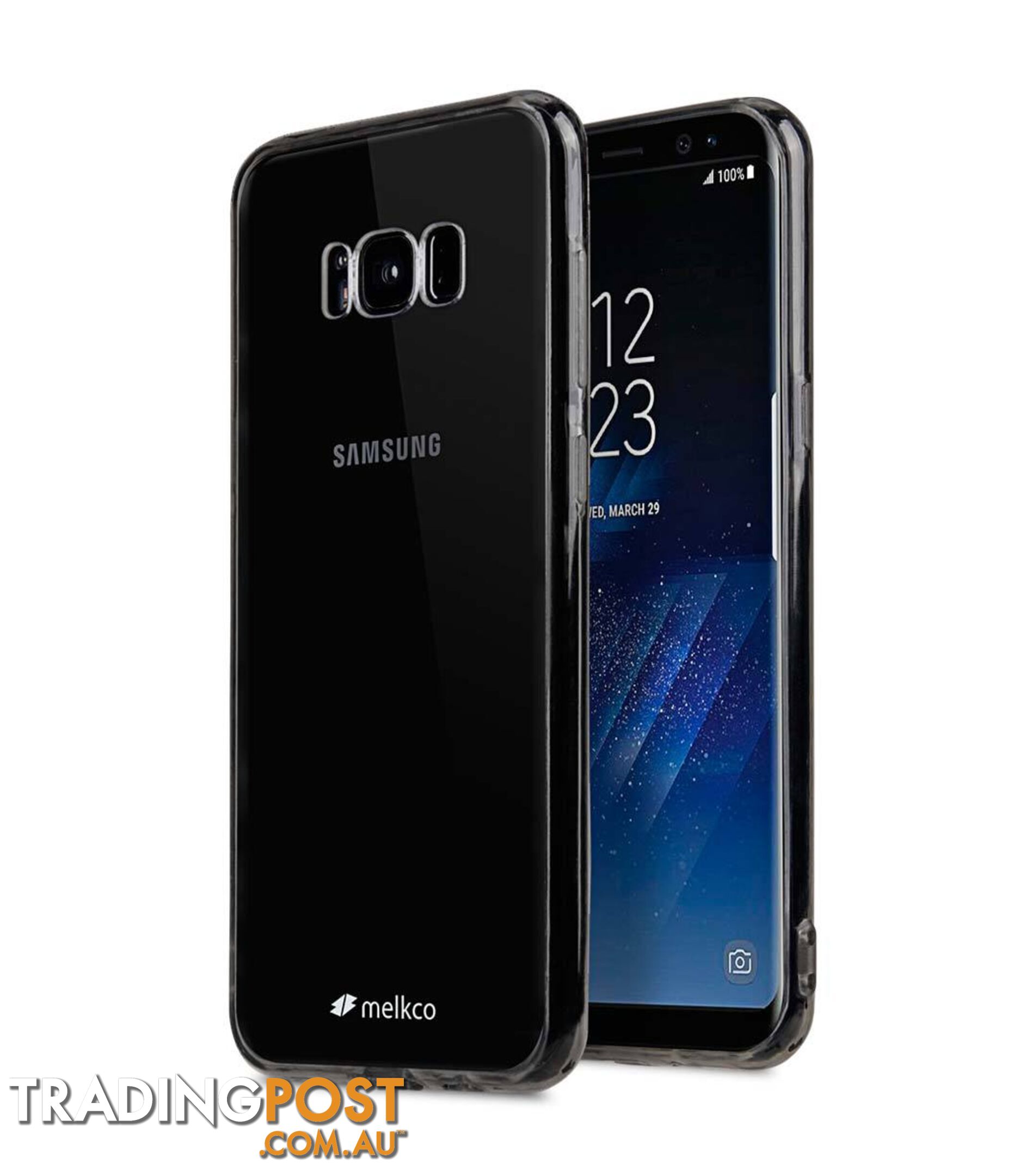 Soft Silicone Rubber Case - Clear for Samsung Galaxy S8+ - OZ