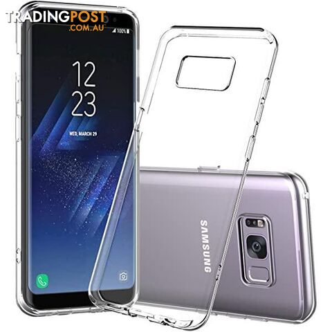 Soft Silicone Rubber Case - Clear for Samsung Galaxy S8+ - OZ