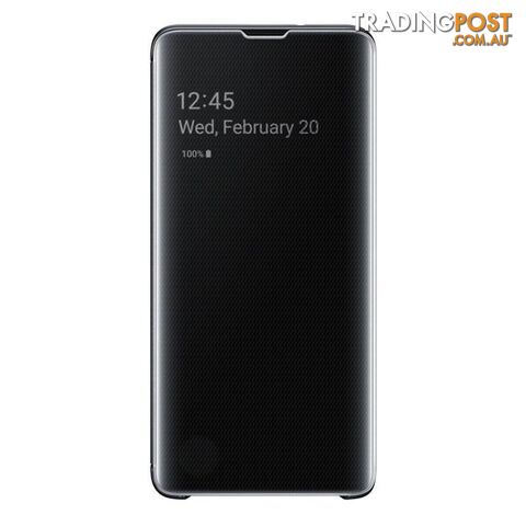 Samsung Clear View Cover For Samsung Galaxy S10+ - Samsung - Black - 8801643651305