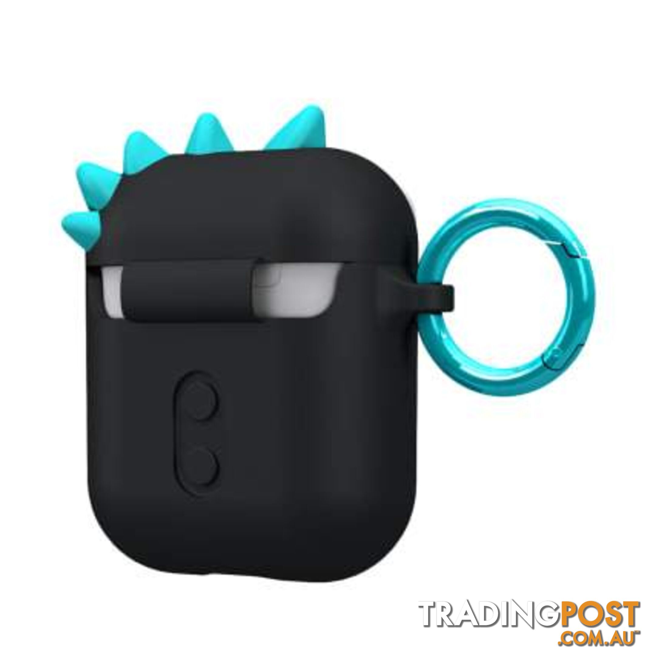 Case-Mate CreaturePod Case for Air Pods with Neck Strap - Spike Harmless Case (Black) - Case-Mate - 846127187022