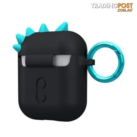 Case-Mate CreaturePod Case for Air Pods with Neck Strap - Spike Harmless Case (Black) - Case-Mate - 846127187022