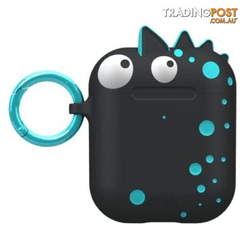 Case-Mate CreaturePod Case for Air Pods with Neck Strap - Spike Harmless Case (Black) - Case-Mate - 846127187022