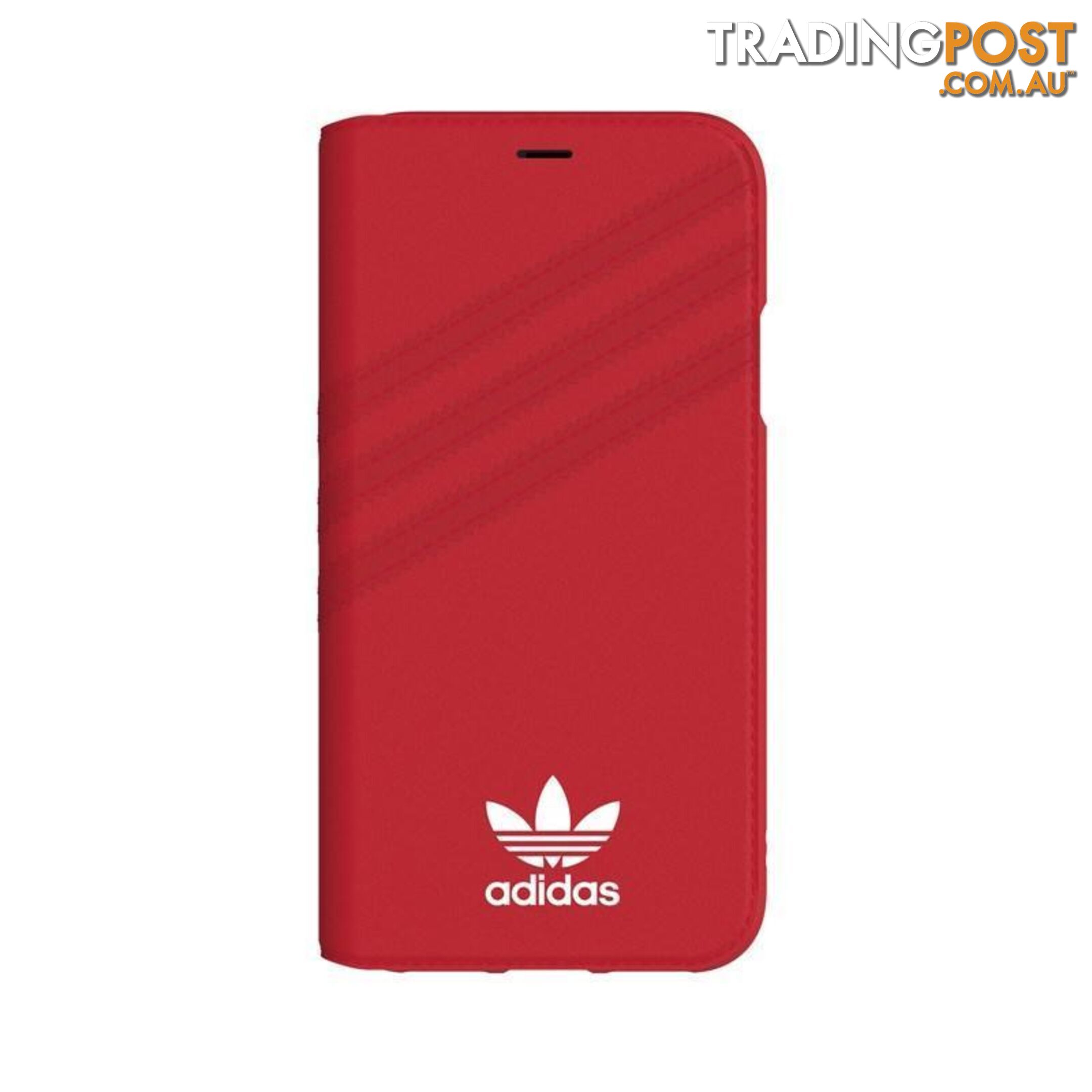 Adidas (Adidas) Clover Classic PU Leather Flip for iPhone X/Xs - Adidas - Blue - 8718846047357