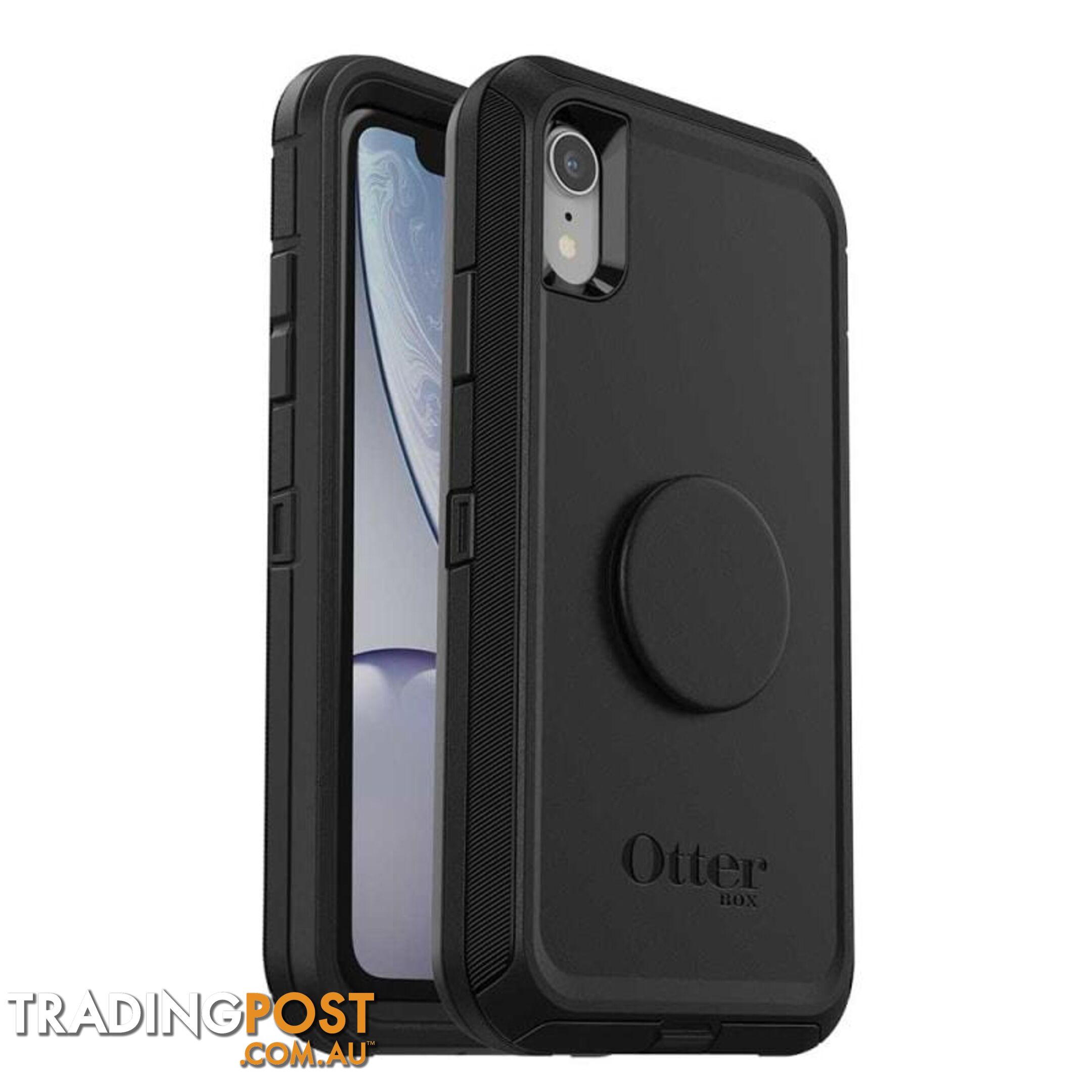 OtterBox Otter + Pop Defender Case For iPhone XR - OtterBox - Black - 660543498599