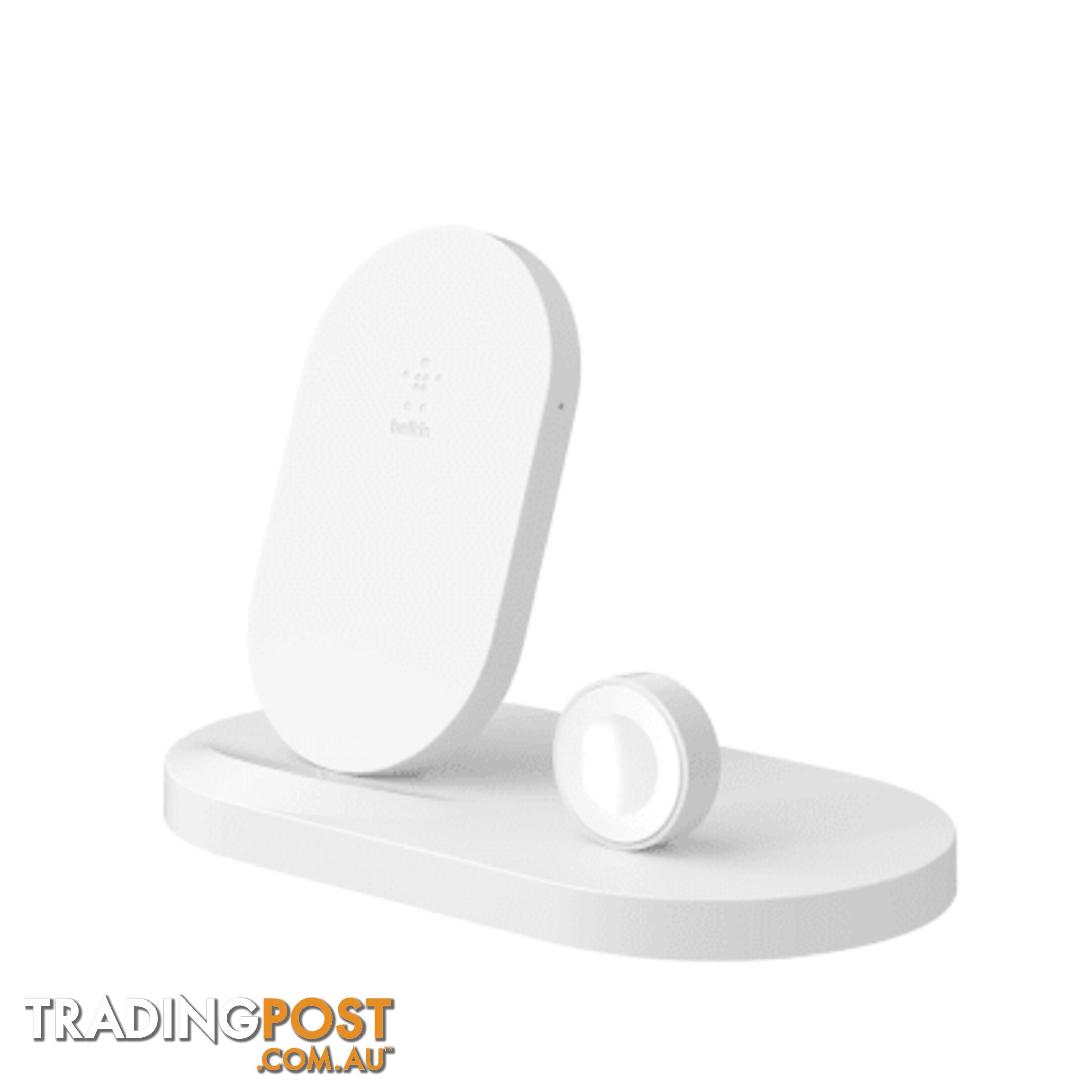 Belkin BOOSTUP Wireless Charging Dock For iPhone/Apple Watch/USB-A port - White - Belkin - 745883762859