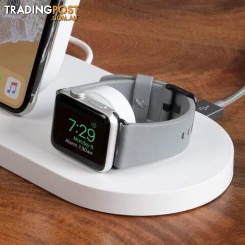 Belkin BOOSTUP Wireless Charging Dock For iPhone/Apple Watch/USB-A port - White - Belkin - 745883762859