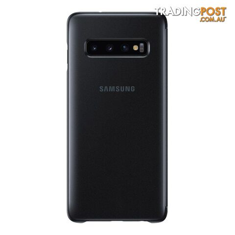 Samsung Clear View Cover For Samsung Galaxy S10 - Samsung - Black - 8801643651336