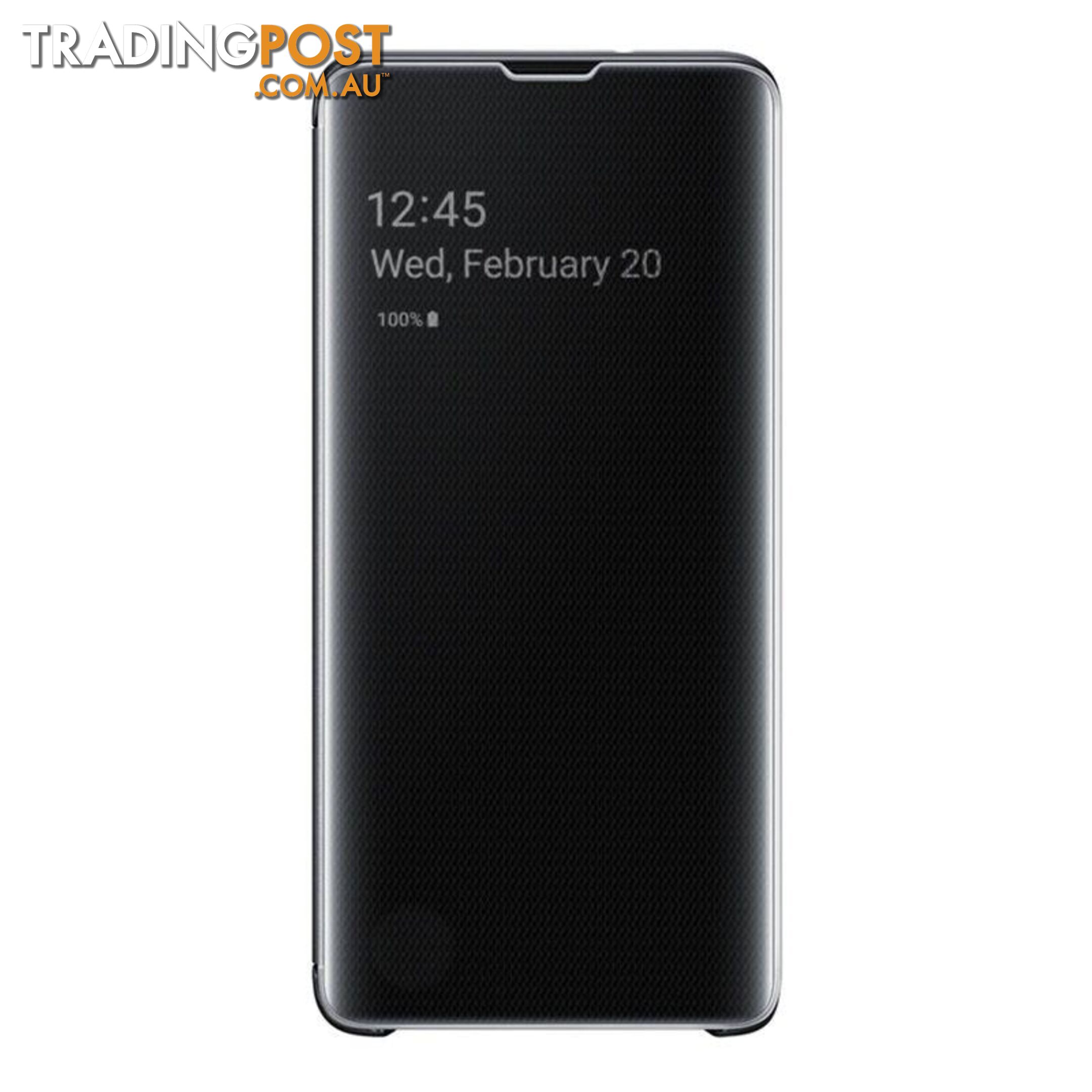 Samsung Clear View Cover For Samsung Galaxy S10 - Samsung - Black - 8801643651336