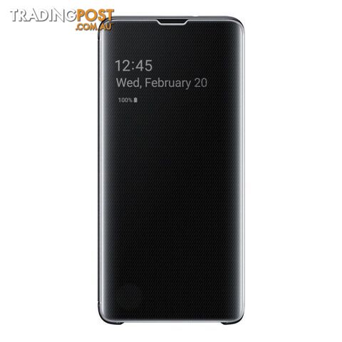 Samsung Clear View Cover For Samsung Galaxy S10 - Samsung - Black - 8801643651336