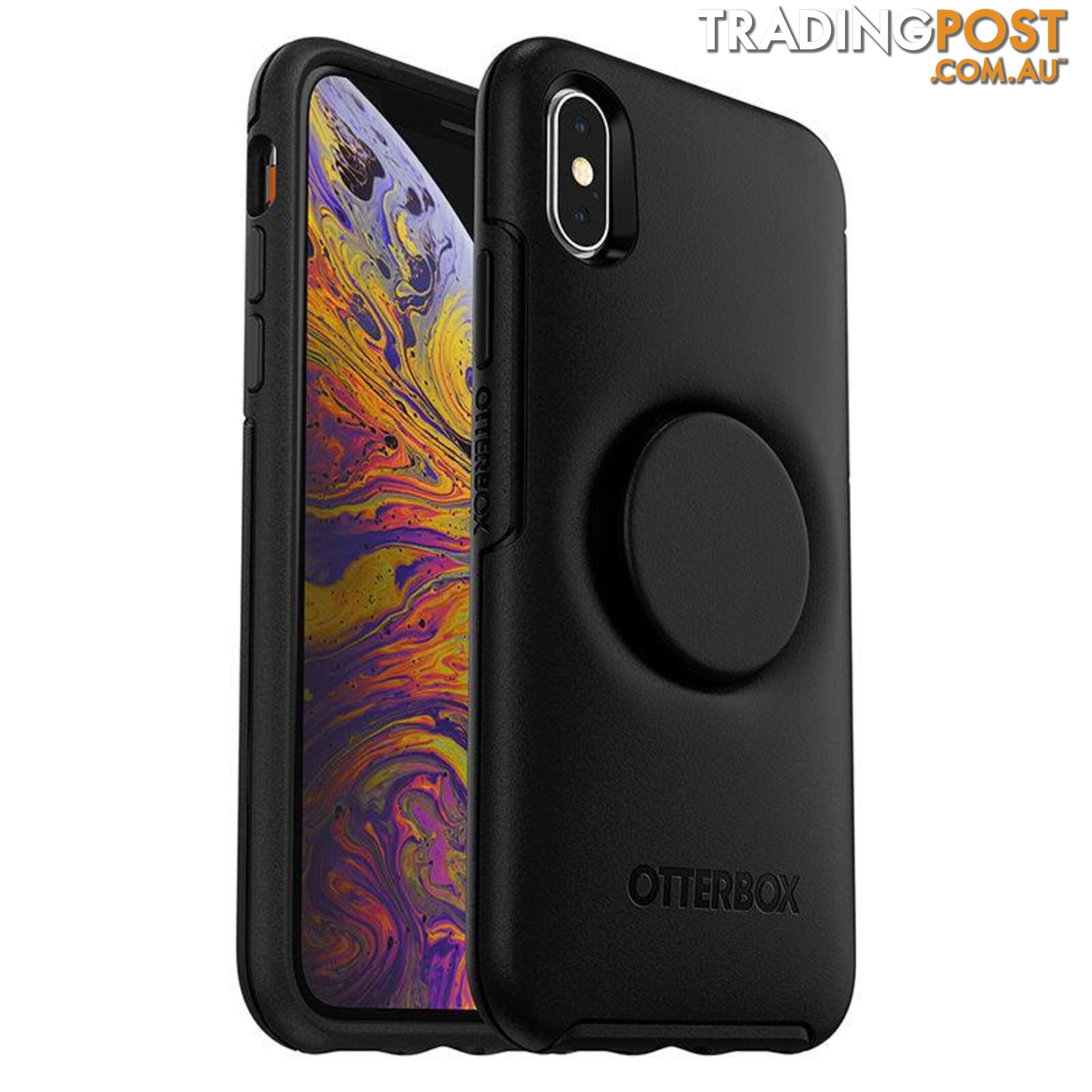 OtterBox Otter + Pop Symmetry Case For iPhone X/Xs - OtterBox - Black - 660543495888