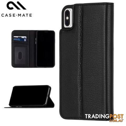 Case-Mate Wallet Folio Minimalist Case For iPhone Xs Max - Case-Mate - Black - 846127180337